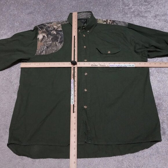 Vintage H.S. Strut Shirt Mens XL Green Camouflage Padded Button Down Long Sleeve - Picture 4 of 10